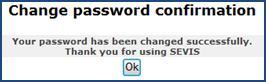 Change Password Confirmation