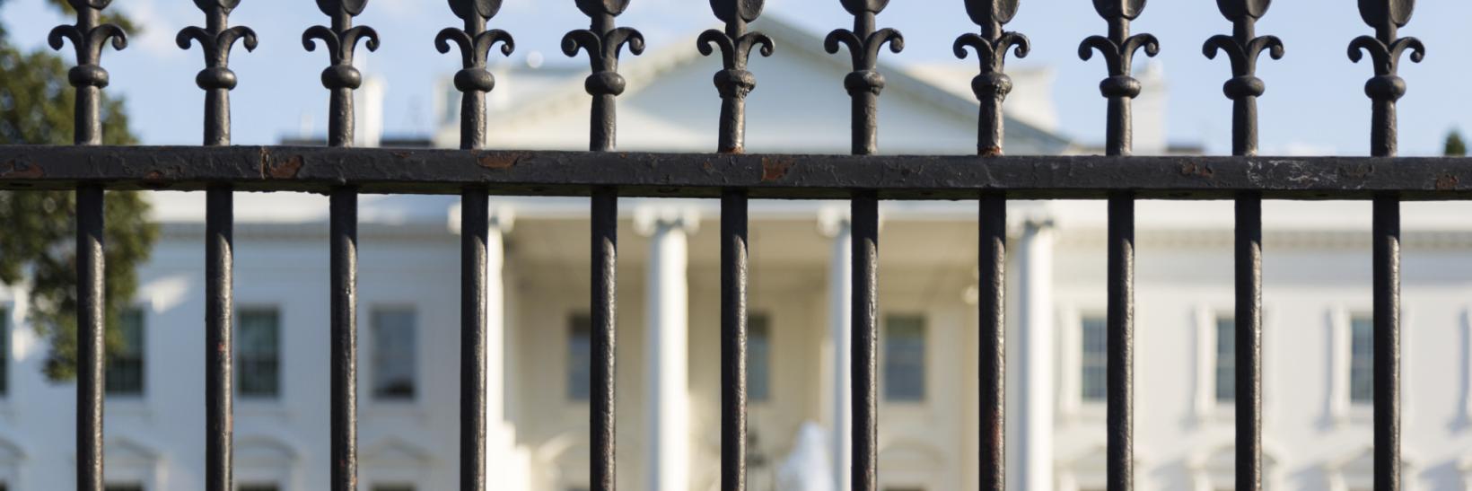 the White House front gate