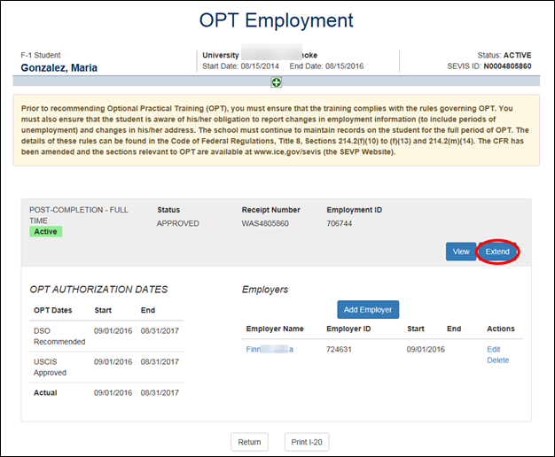 Optional Practical Training (OPT) - OPT STEM Extension- Application Timeline