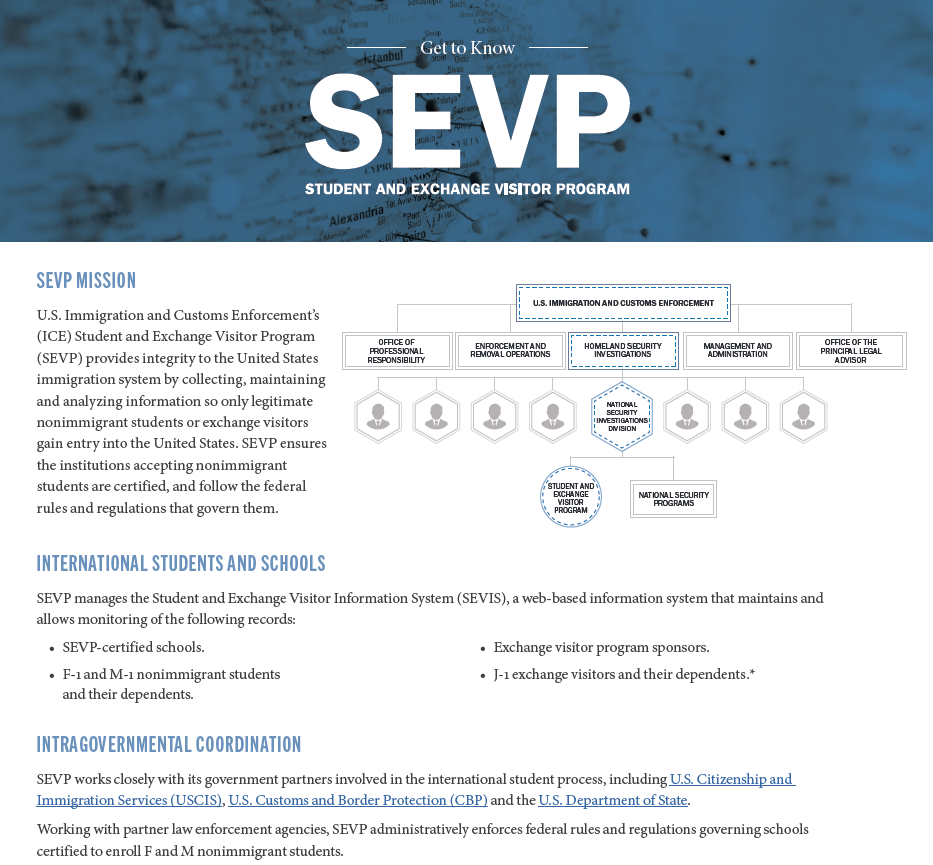 image for Get to Know SEVP