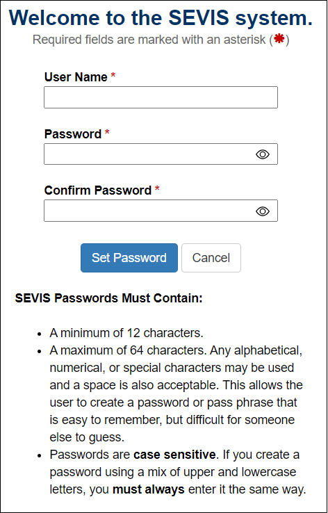 Welcome-to-SEVIS-system