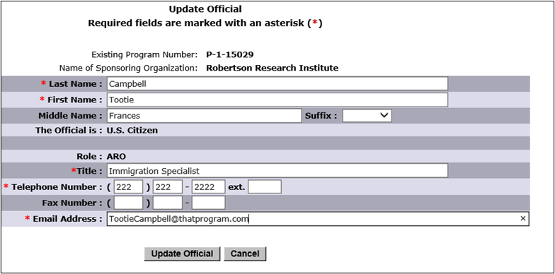 Screenshot of the example merge request form