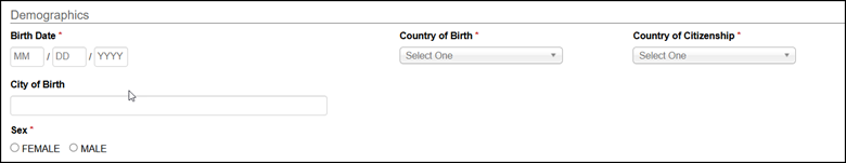 SEVIS Demographics