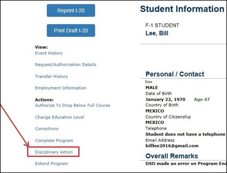 report-disciplinary-action