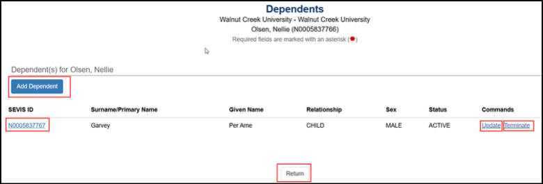 view-dependents-list