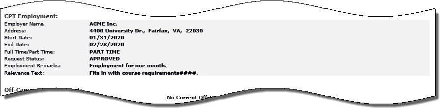 CPT Employment
