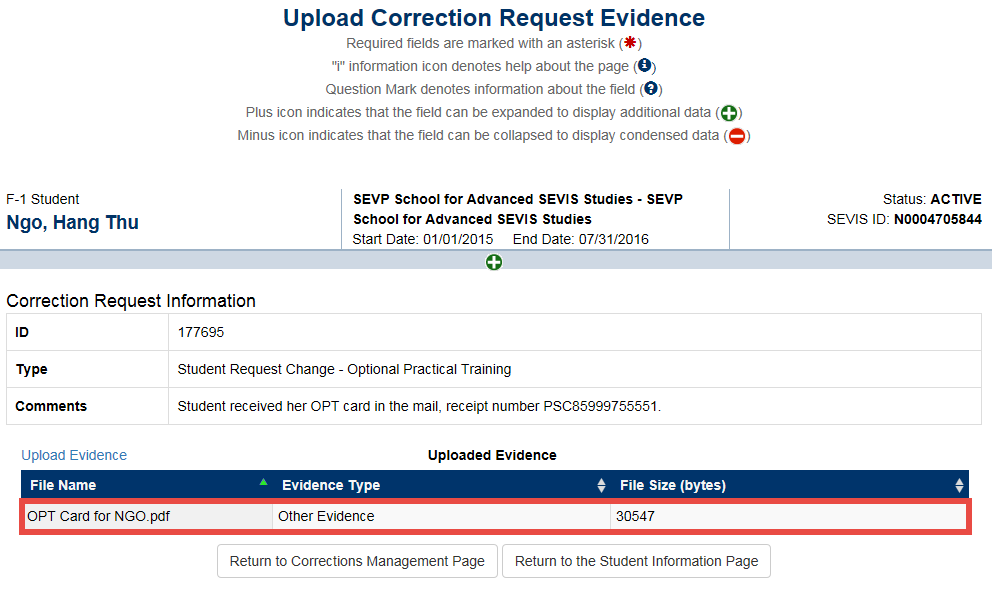i 94 form correction
Upload Evidence for Correction Requests | Study in the States i 94 form correction
Upload Evidence for Correction Requests | Study in the States