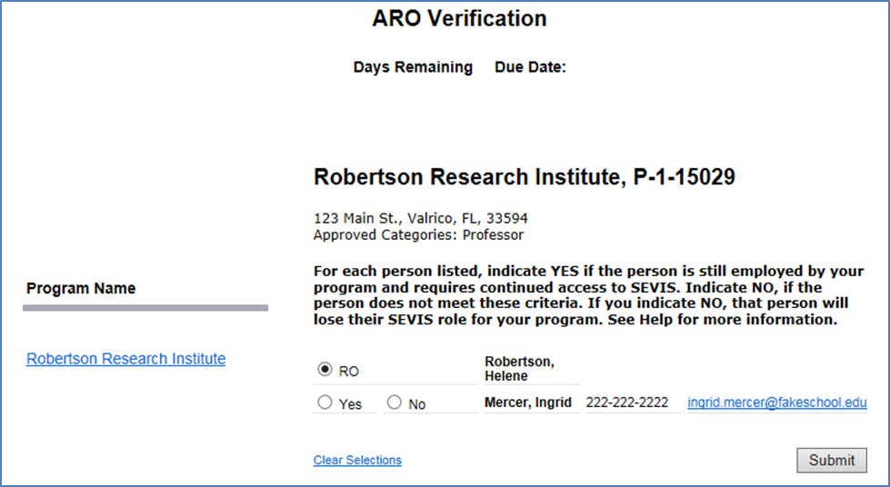 Pdso Dso Annual Verification Study In The States Complete The Ro Aro Verification As Described From Step 4 In Basic Process