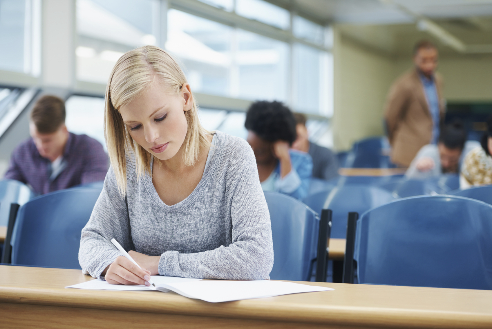 Student at desk