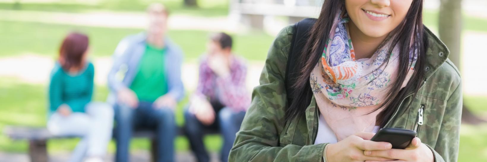 girl on a cell phone