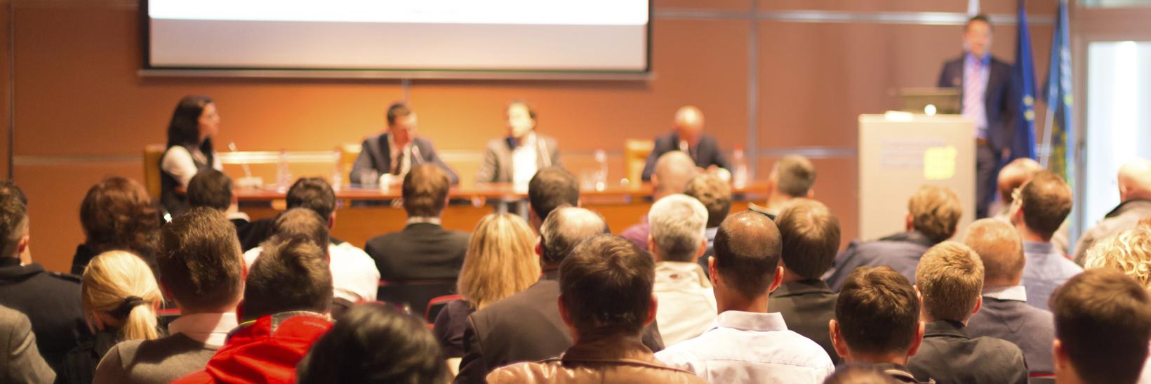 a conference audience