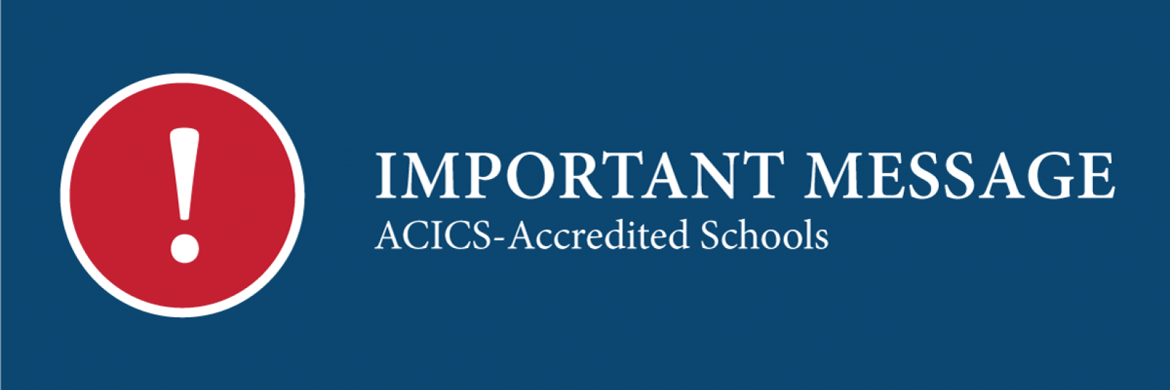 Colleges that accept store acics accreditation