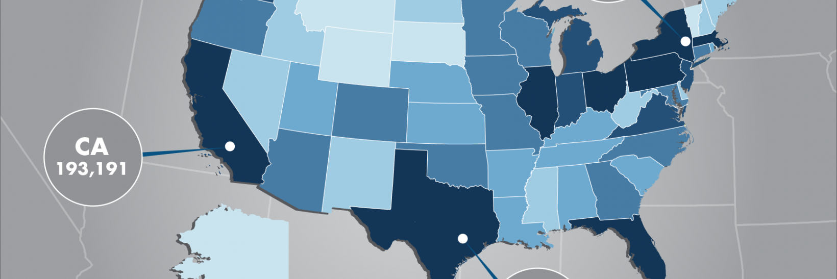 SEVIS by the Numbers map