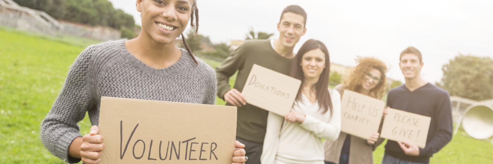 group of volunteers