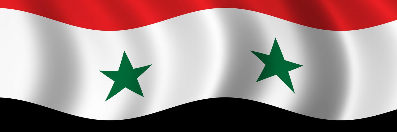 Flag of Syria. 