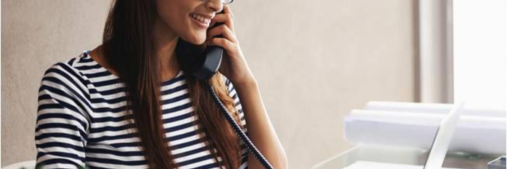 woman talking on the phone