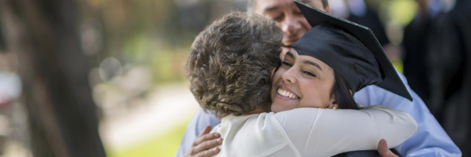 student on graduation day