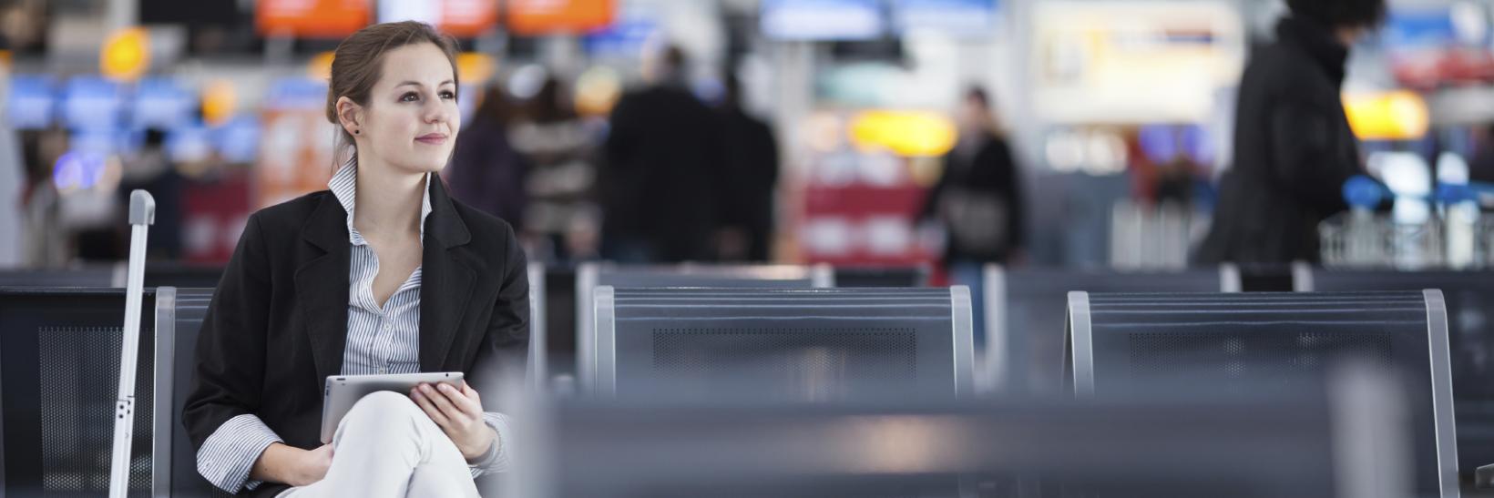 Person at airport