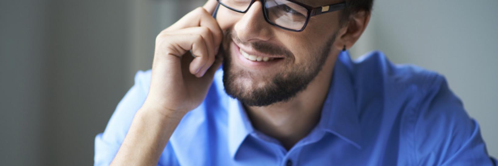 man talking on the phone