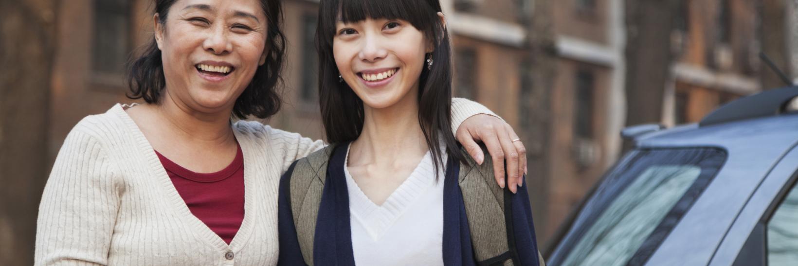 Review the international student process with your child.