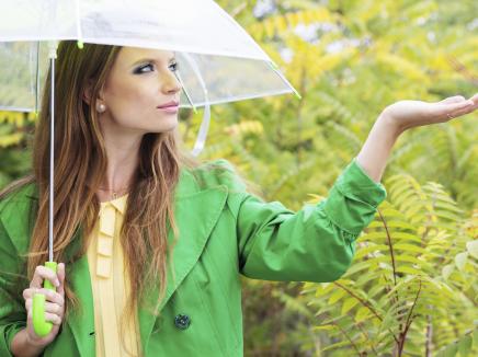 woman with an umbrella