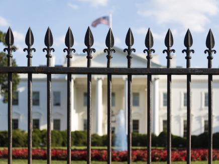 the White House front gate