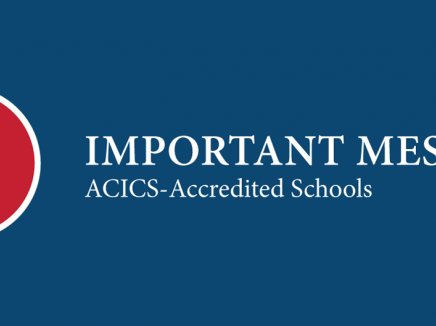 Important Message ACICS-Accredited Schools