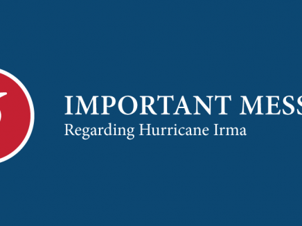 Important Message Regarding Hurricane Irma