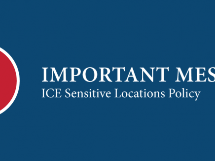 Important Message: ICE Sensitive Locations Policy