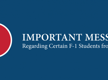 Important Message: Regarding Certain F-1 Students from Nepal