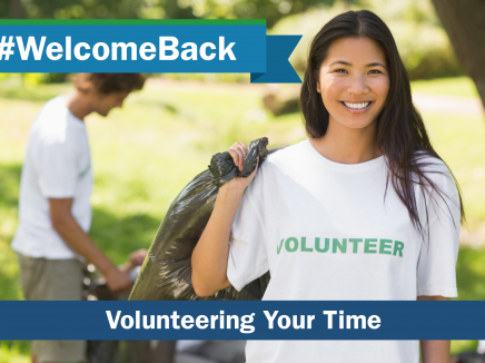 woman volunteering