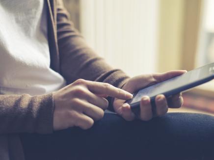 man holding a smartphone