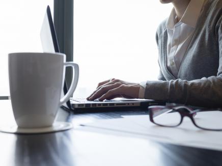 business woman at a laptop
