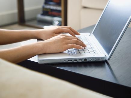 an open laptop