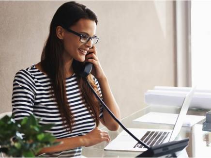 woman talking on the phone