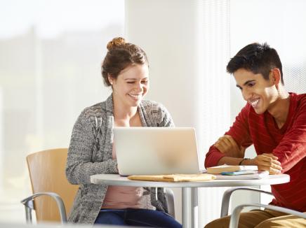 students studying together